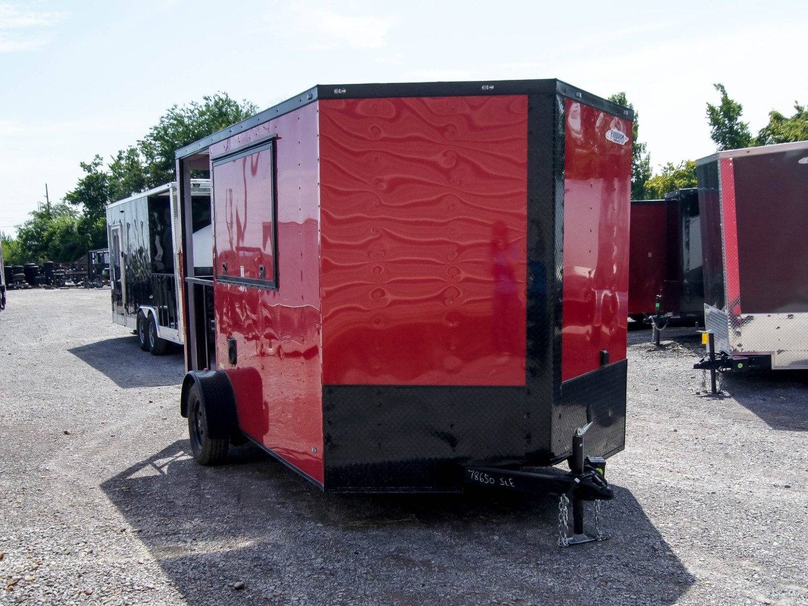 1038-concession-trailer-7-x12-red-patio-food-serving-merchandising-12.jpg Concession Trailer 7'x12' Red Patio Food Serving Merchandising