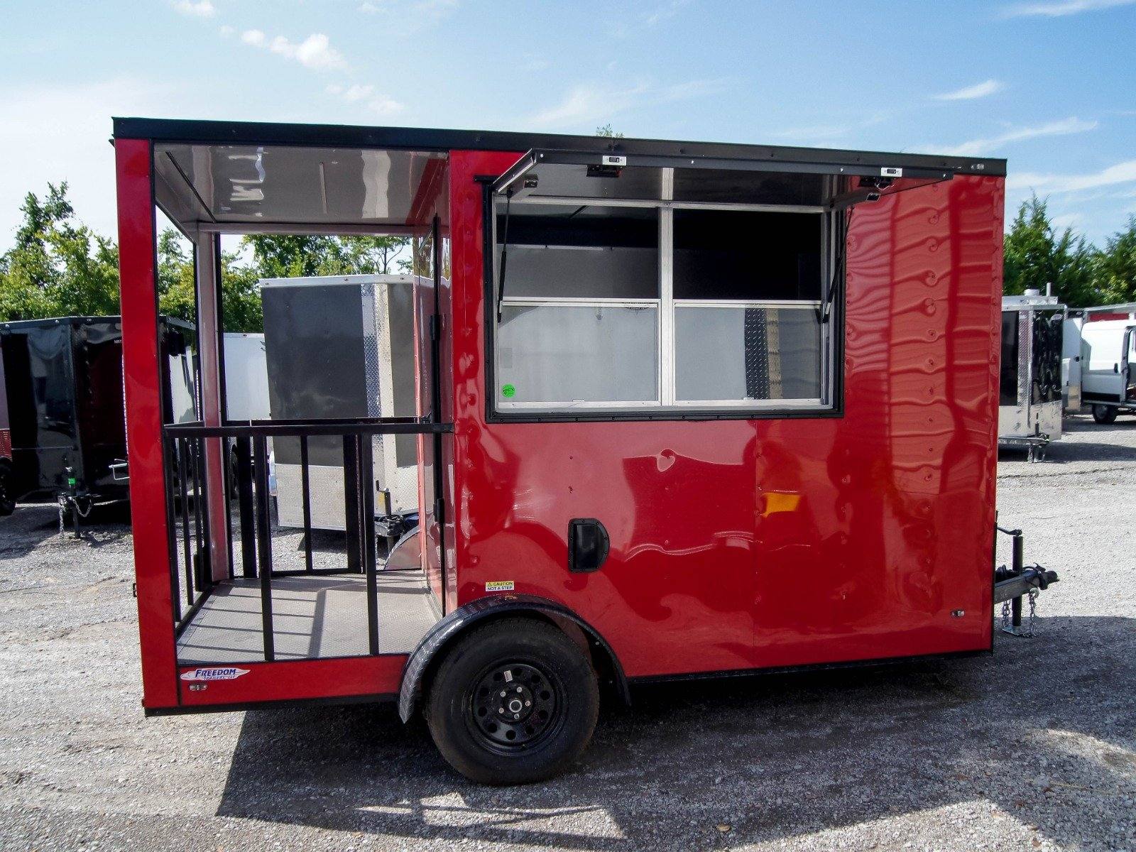 1038-concession-trailer-7-x12-red-patio-food-serving-merchandising-14.jpg Concession Trailer 7'x12' Red Patio Food Serving Merchandising