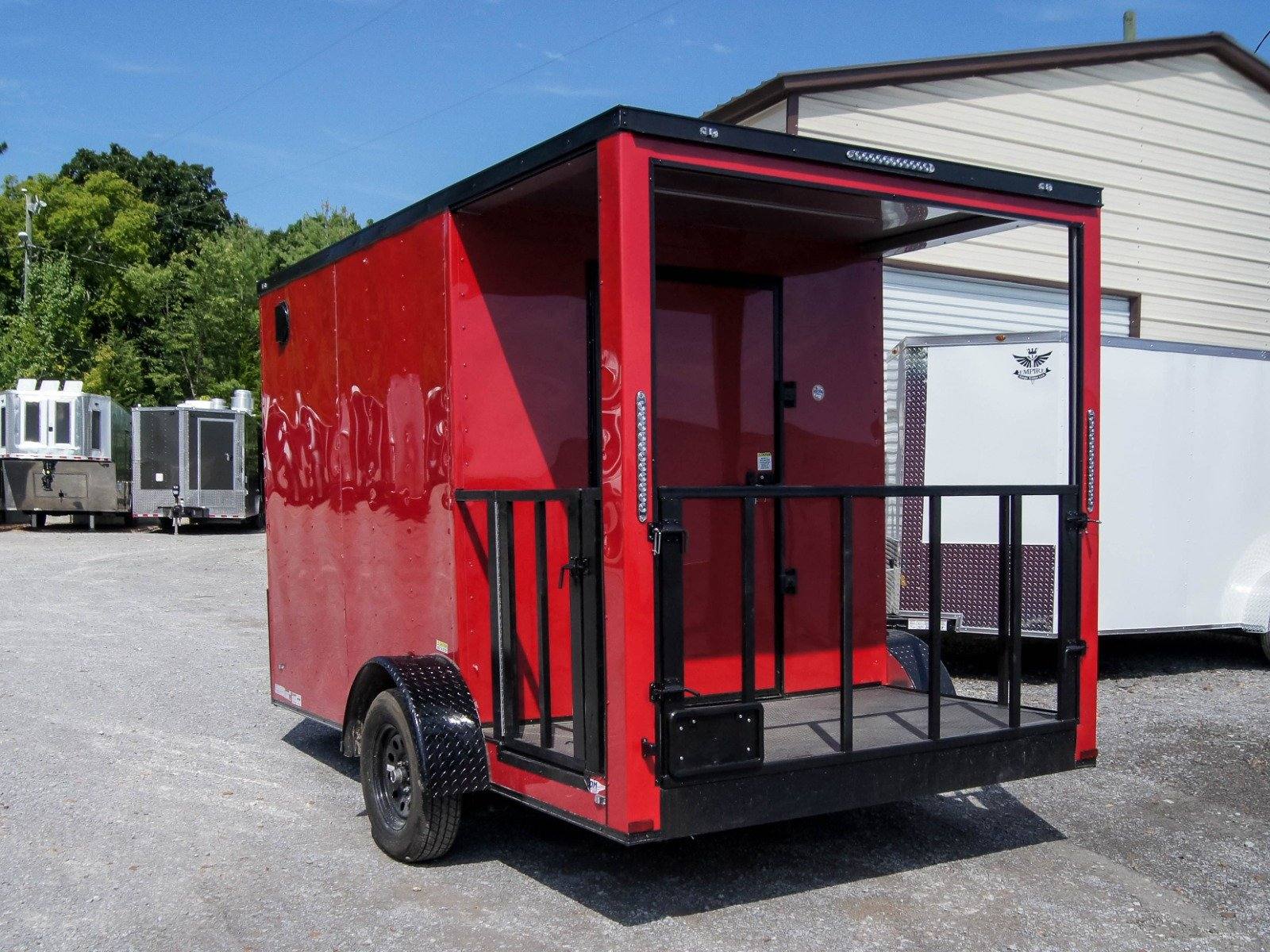 1038-concession-trailer-7-x12-red-patio-food-serving-merchandising-8.jpg Concession Trailer 7'x12' Red Patio Food Serving Merchandising