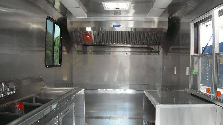 Concession Trailer 7'x13' Blue - Catering Vending Event Food