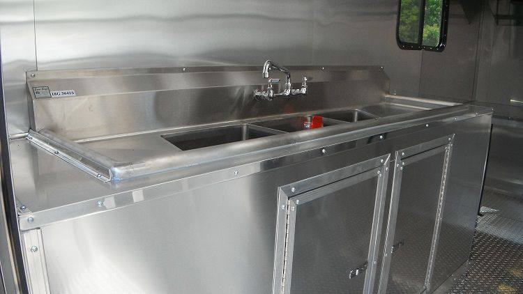 Concession Trailer 7'x13' Blue - Catering Vending Event Food