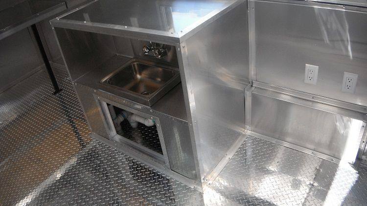 Concession Trailer 7'x13' Blue - Catering Vending Event Food