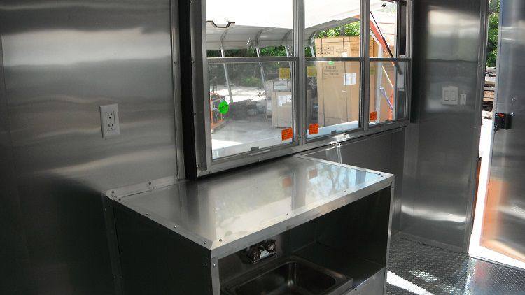 Concession Trailer 7'x13' Blue - Catering Vending Event Food
