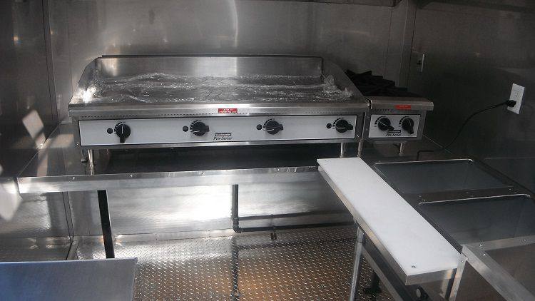 Concession Trailer 7'x13' Blue - Catering Vending Event Food