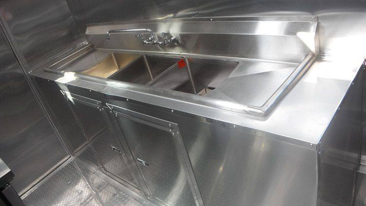 Concession Trailer 7'x13' Blue - Catering Vending Event Food