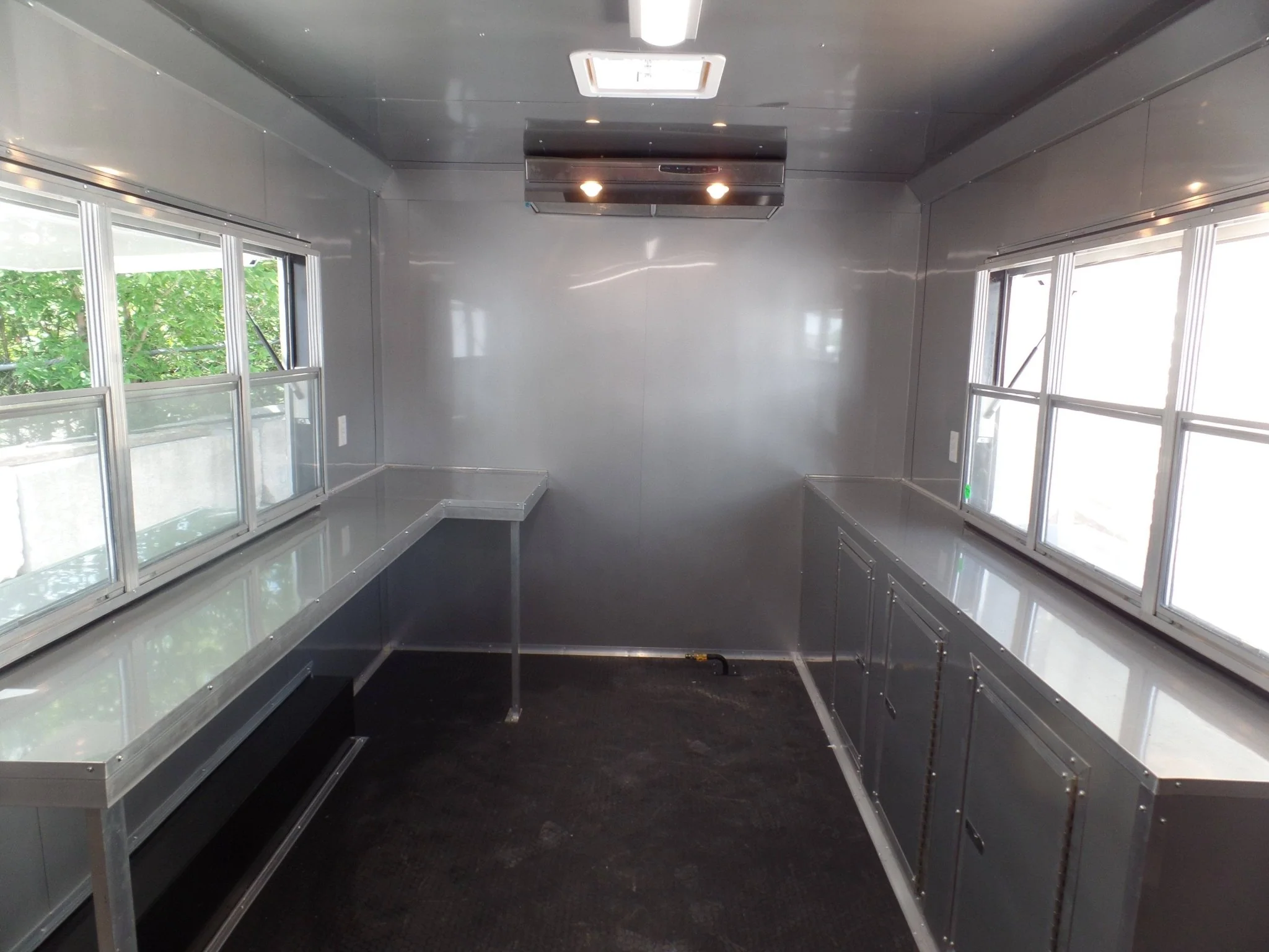 8.5' x 16' Concession Food Trailer White Event Catering