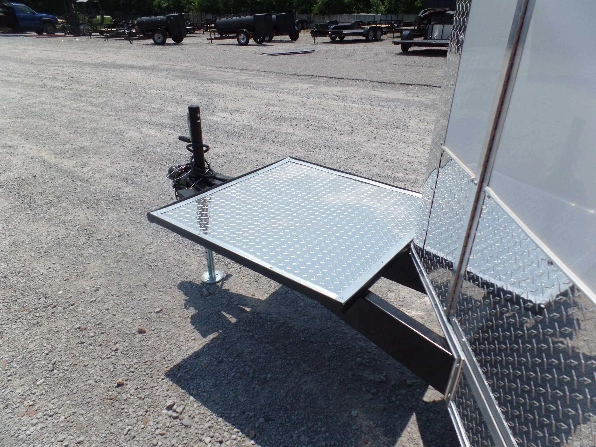 8.5' x 16' Concession Food Trailer White Event Catering