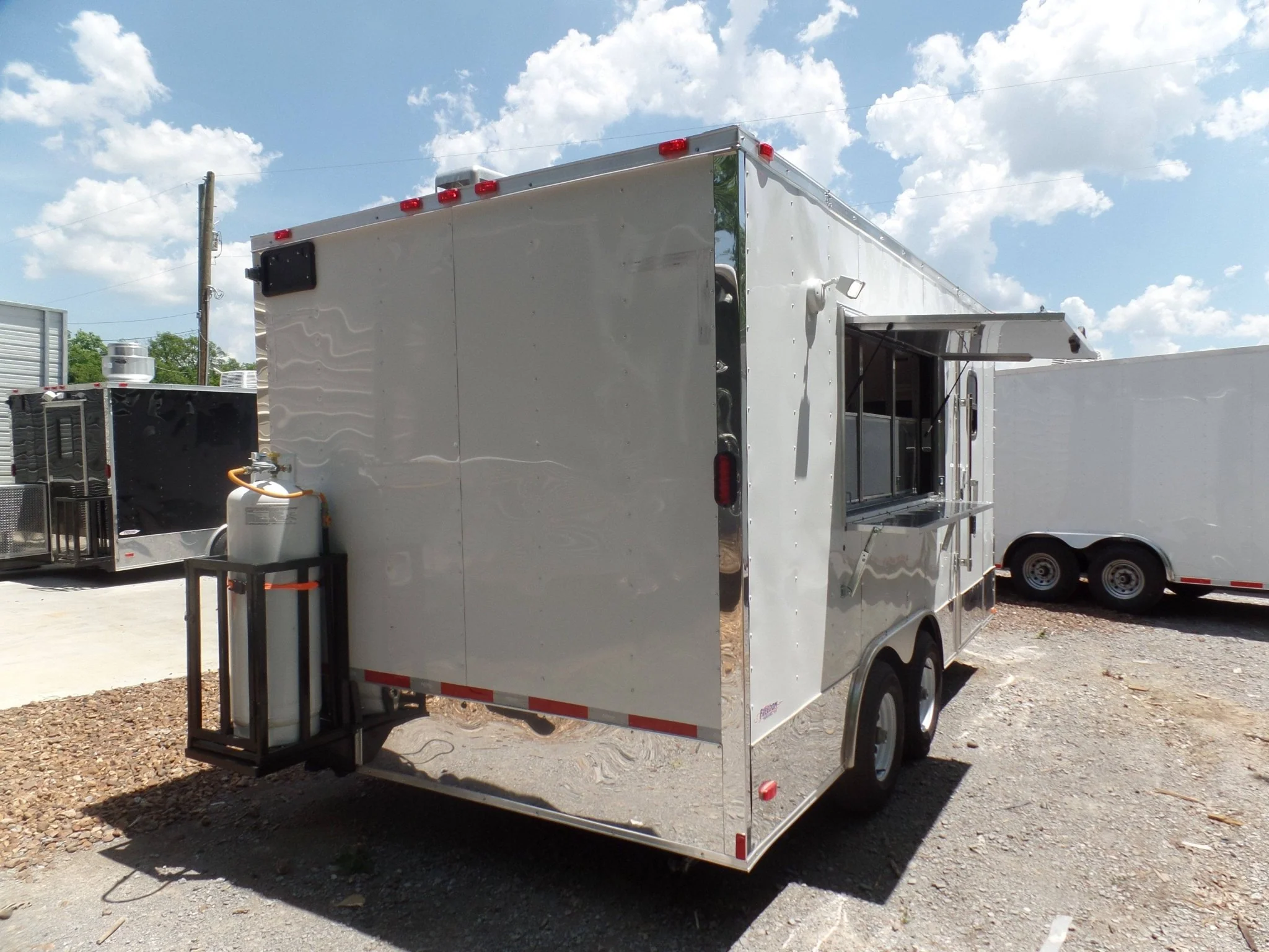 8.5' x 16' Concession Food Trailer White Event Catering