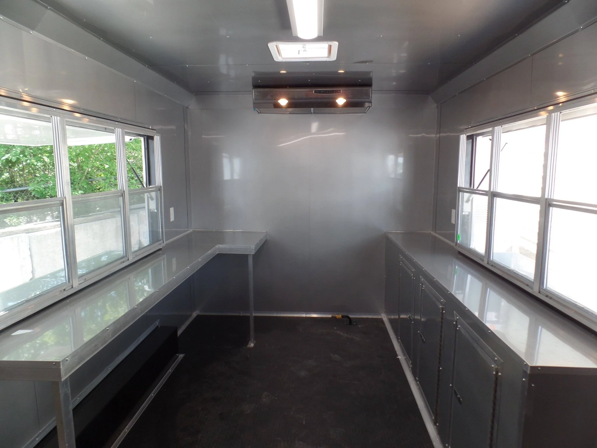 8.5' x 16' Concession Food Trailer White Event Catering