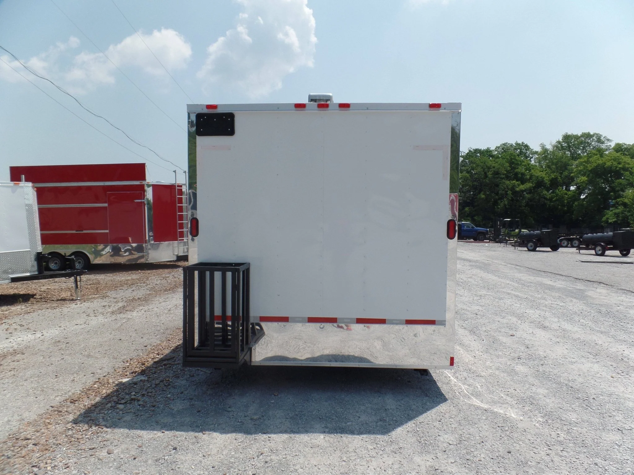 8.5' x 16' Concession Food Trailer White Event Catering