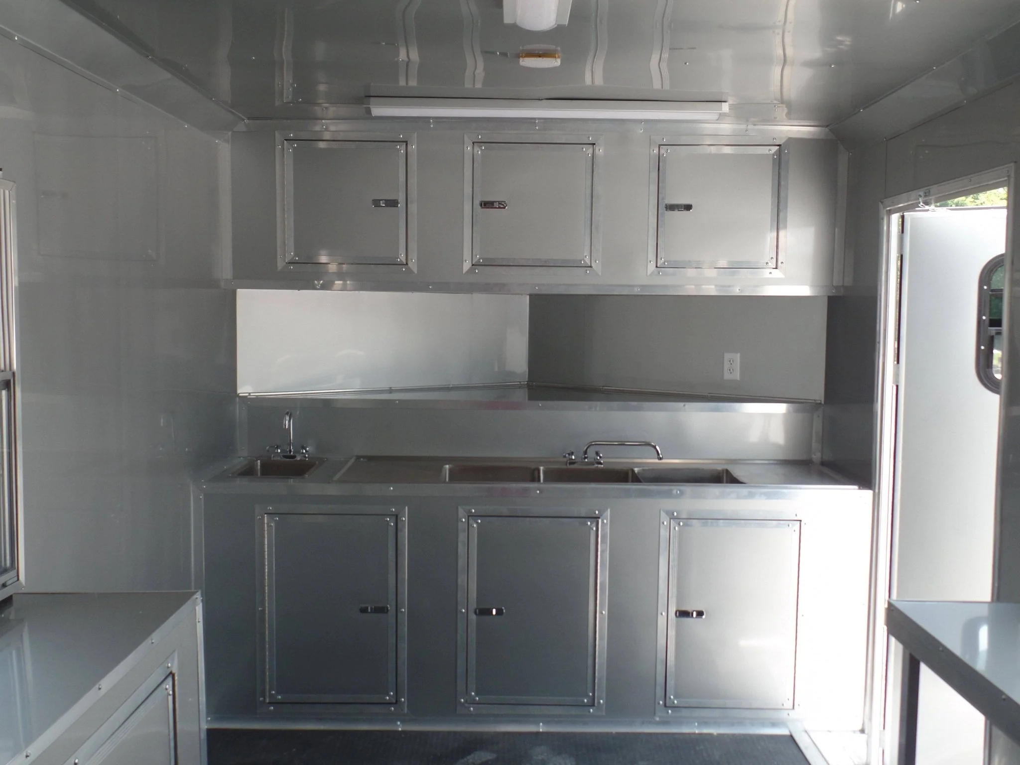 8.5' x 16' Concession Food Trailer White Event Catering