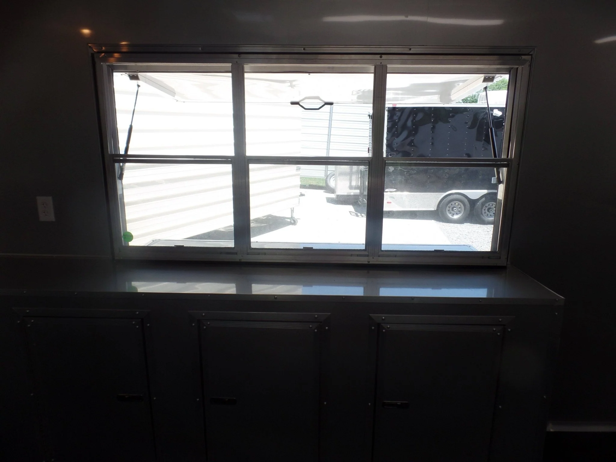 8.5' x 16' Concession Food Trailer White Event Catering
