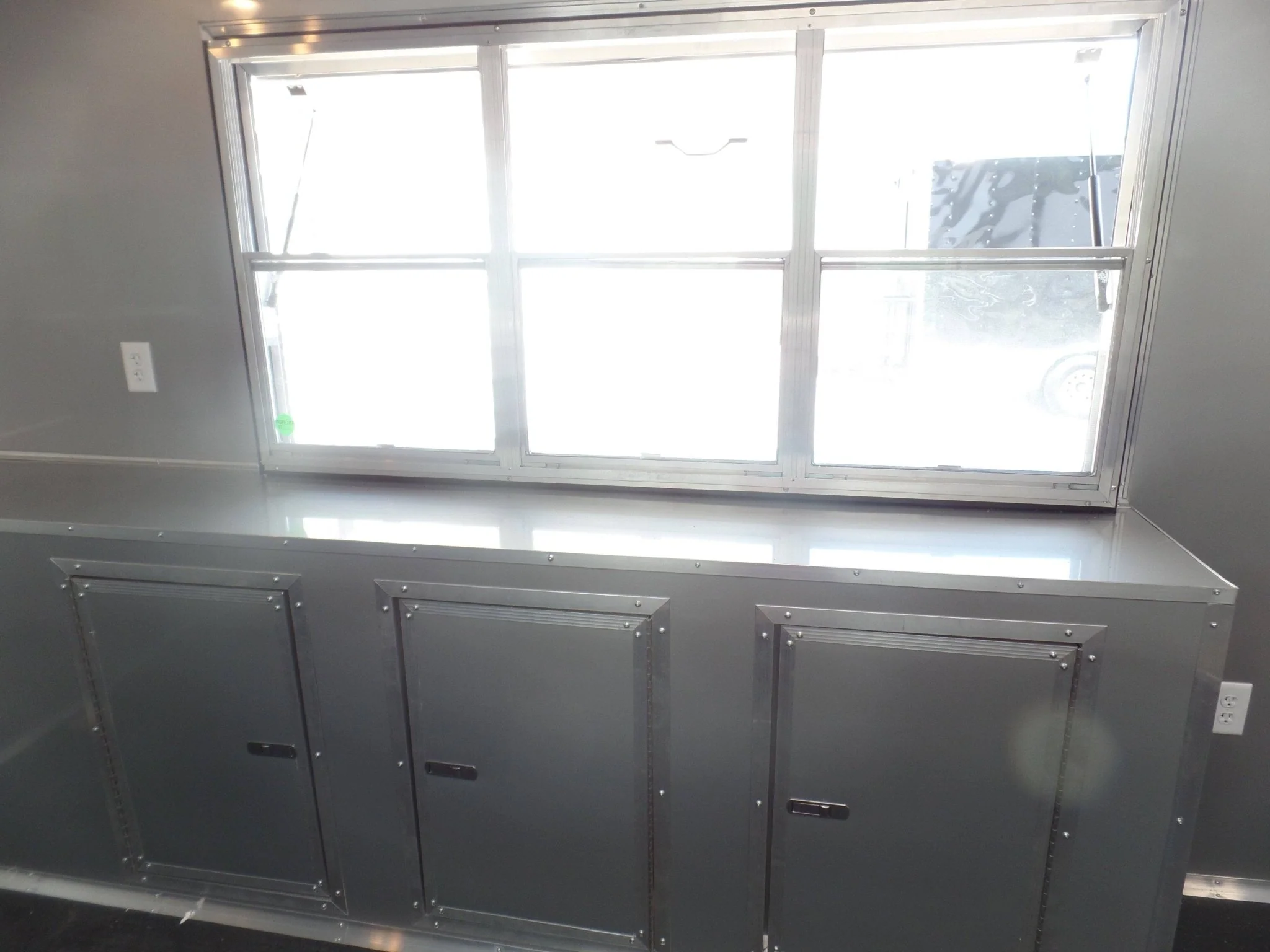 8.5' x 16' Concession Food Trailer White Event Catering