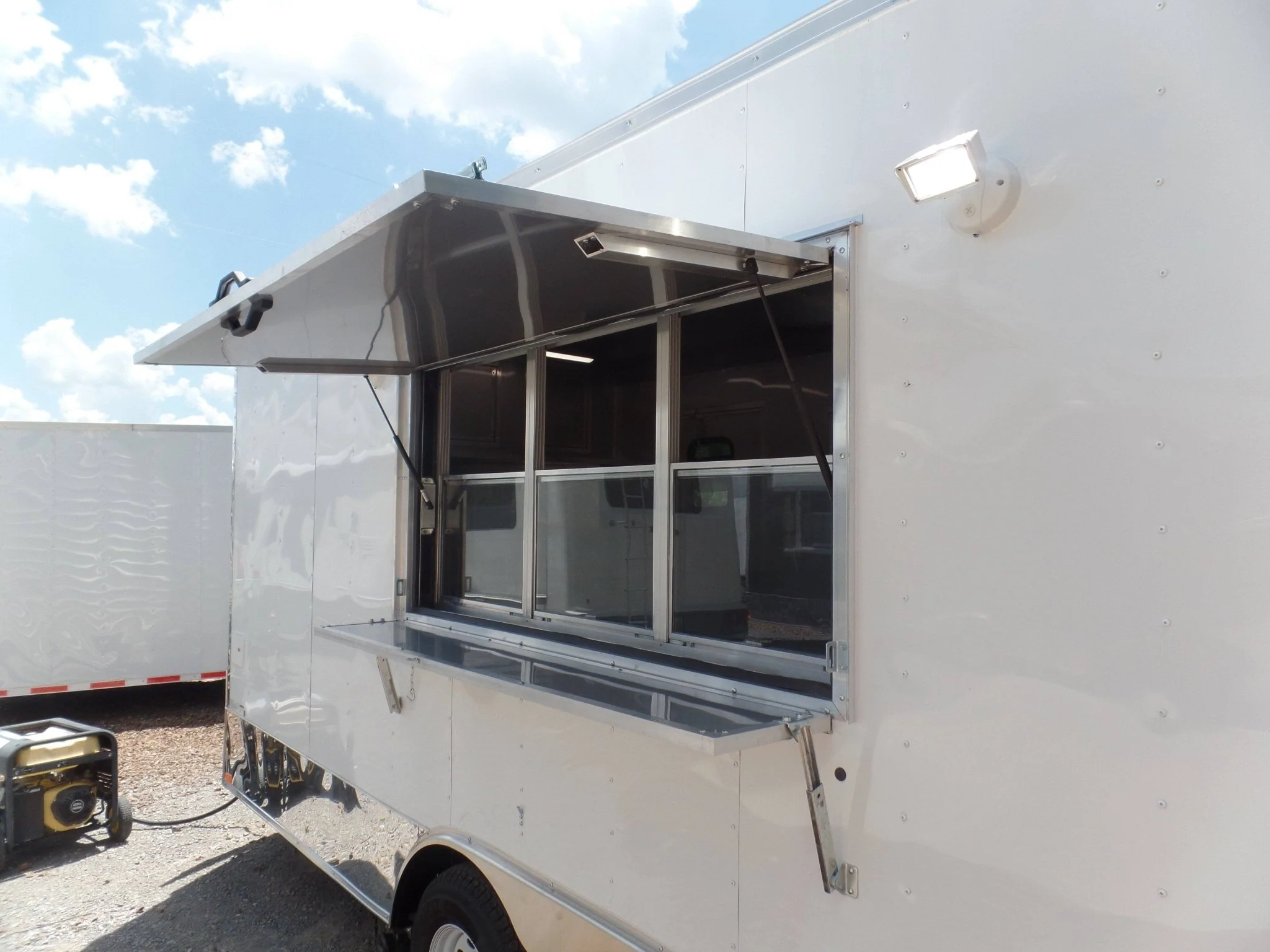 8.5' x 16' Concession Food Trailer White Event Catering
