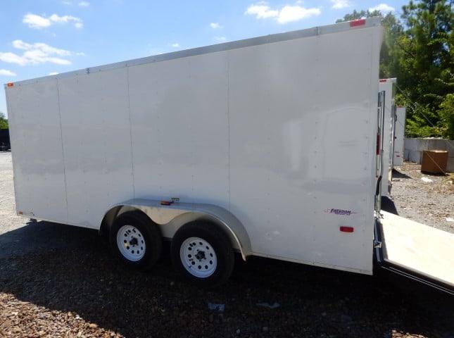 Concession Trailer 7'x16' White with serving window