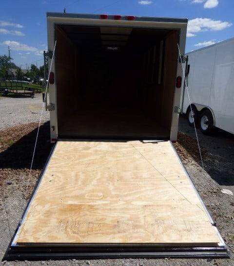 Concession Trailer 7'x16' White with serving window