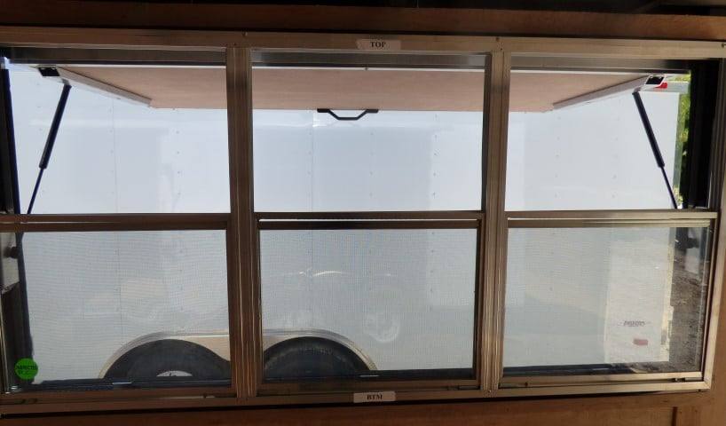 Concession Trailer 7'x16' White with serving window