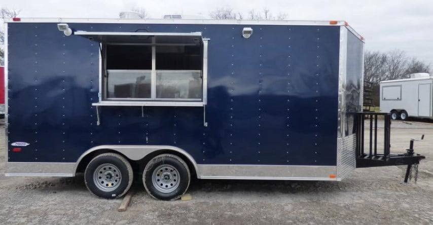 1045-concession-trailer-8.5-x-16-indigo-blue-food-event-catering-2.jpg Concession Trailer 8.5 X 16' Indigo Blue - Food Event Catering