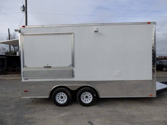 105-8.5-x-16-concession-food-trailer-white-event-catering-15.jpg 8.5' x 16' Concession Food Trailer White Event Catering