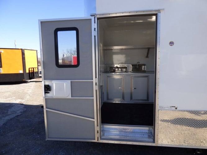 105-8.5-x-16-concession-food-trailer-white-event-catering-18.jpg 8.5' x 16' Concession Food Trailer White Event Catering