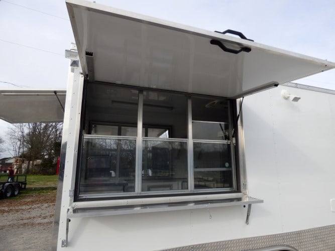 105-8.5-x-16-concession-food-trailer-white-event-catering-20.jpg 8.5' x 16' Concession Food Trailer White Event Catering