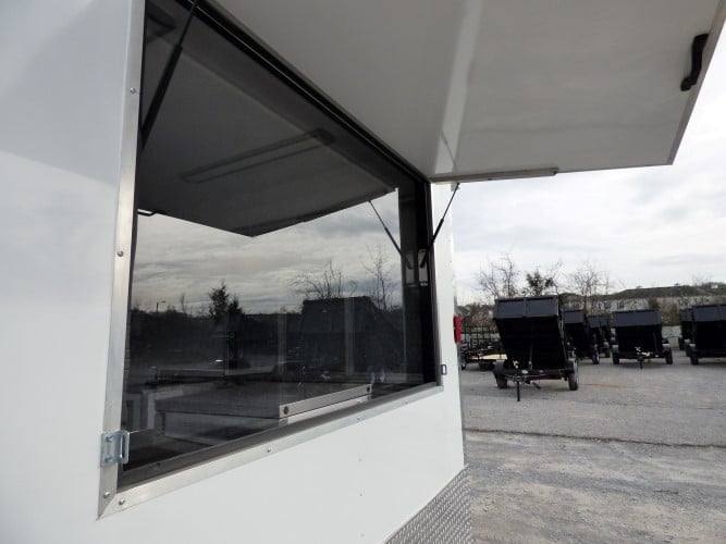 105-8.5-x-16-concession-food-trailer-white-event-catering-5.jpg 8.5' x 16' Concession Food Trailer White Event Catering