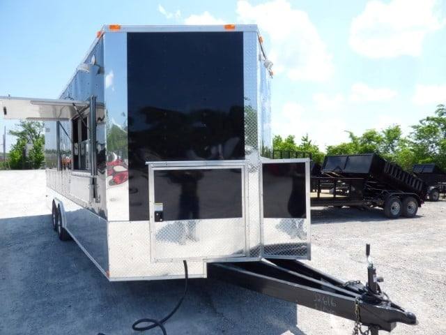 Concession Trailer 8.5 X 22 Black - Food Event Catering