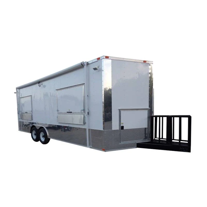 Concession Trailer 8.5 X 22 White - Food Event Catering