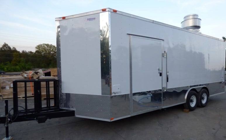 Concession Trailer 8.5 X 22 White - Food Event Catering