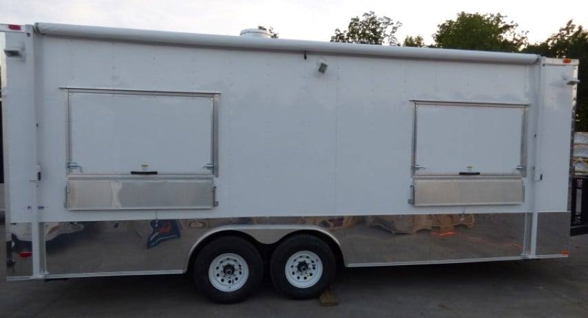 Concession Trailer 8.5 X 22 White - Food Event Catering