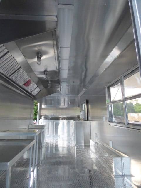 Concession Trailer 8.5 X 22 White - Food Event Catering