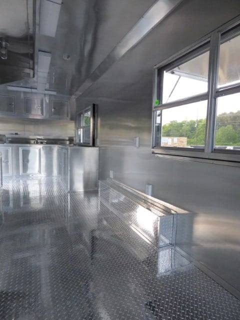 Concession Trailer 8.5 X 22 White - Food Event Catering