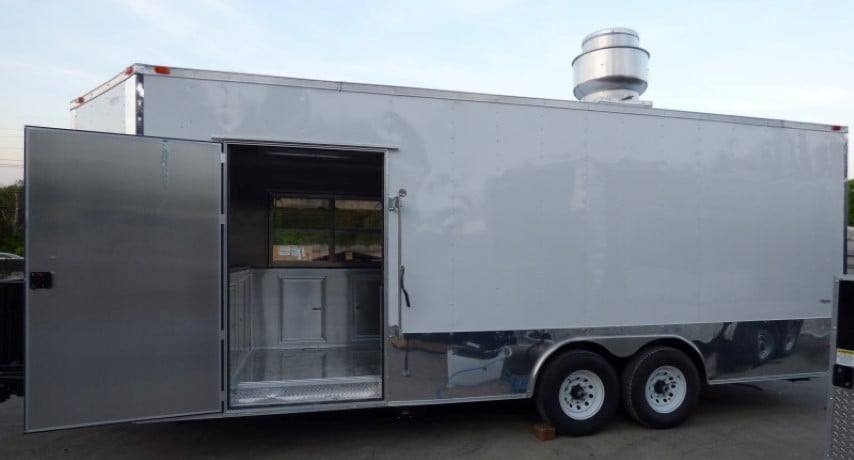 Concession Trailer 8.5 X 22 White - Food Event Catering