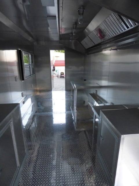 Concession Trailer 8.5 X 22 White - Food Event Catering