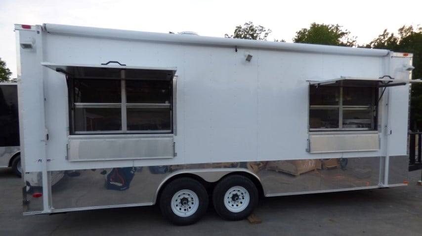 Concession Trailer 8.5 X 22 White - Food Event Catering
