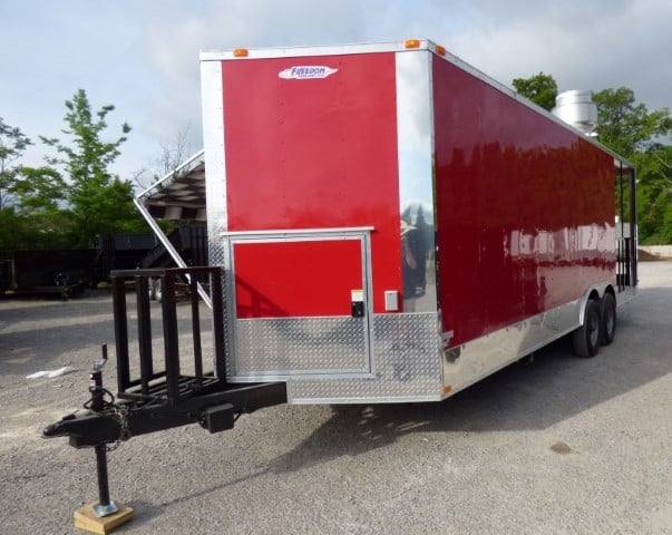 1057-concession-trailer-8.5-x-24-red-bbq-event-catering-13.jpg Concession Trailer 8.5 X 24 Red - BBQ Event Catering