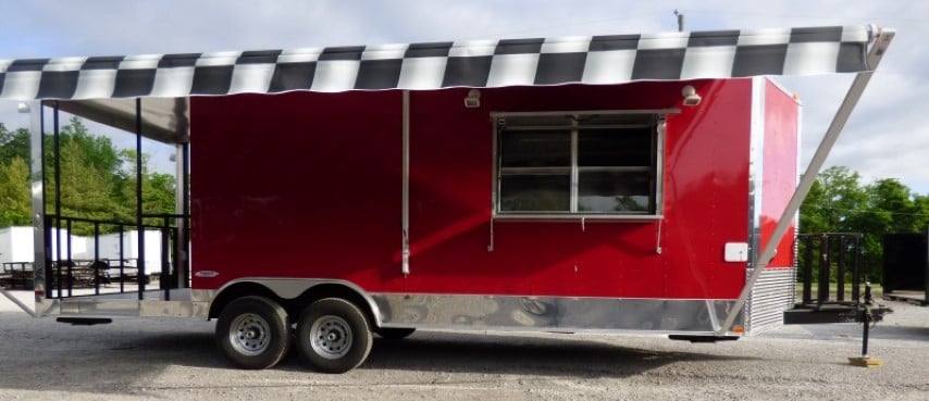 1057-concession-trailer-8.5-x-24-red-bbq-event-catering-14.jpg Concession Trailer 8.5 X 24 Red - BBQ Event Catering