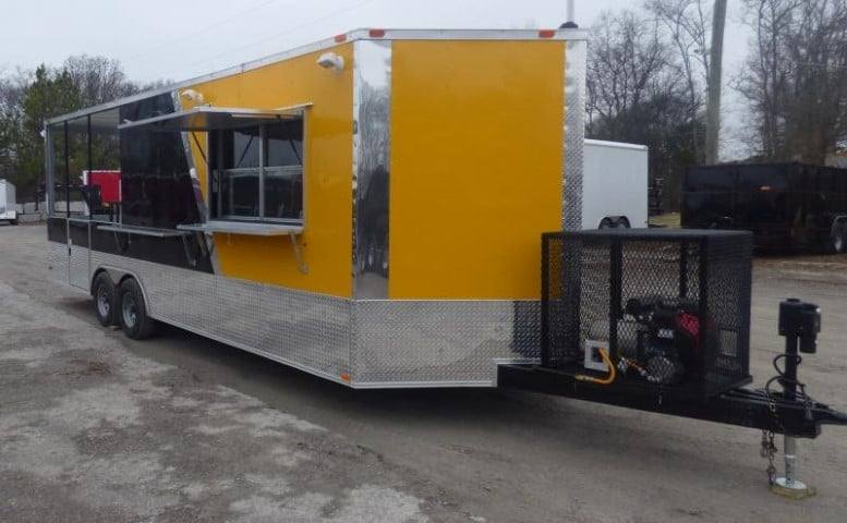 1059-concession-trailer-8.5-x-24-yellow-bbq-food-event-catering-3.jpg Concession Trailer 8.5 X 24 Yellow - BBQ Food Event Catering