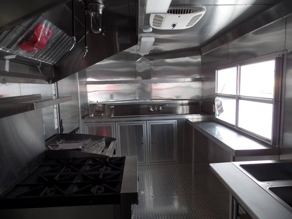 106-8.5-x-16-concession-food-trailer-white-event-catering-5.jpg 8.5' x 16' Concession Food Trailer White Event Catering