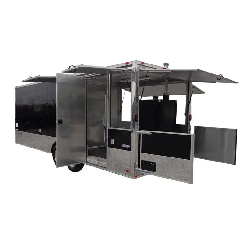 1060-concession-trailer-8.5-x-24-black-bbq-food-event-catering-1.webp Concession Trailer 8.5 x 24' Black BBQ Food Event Catering