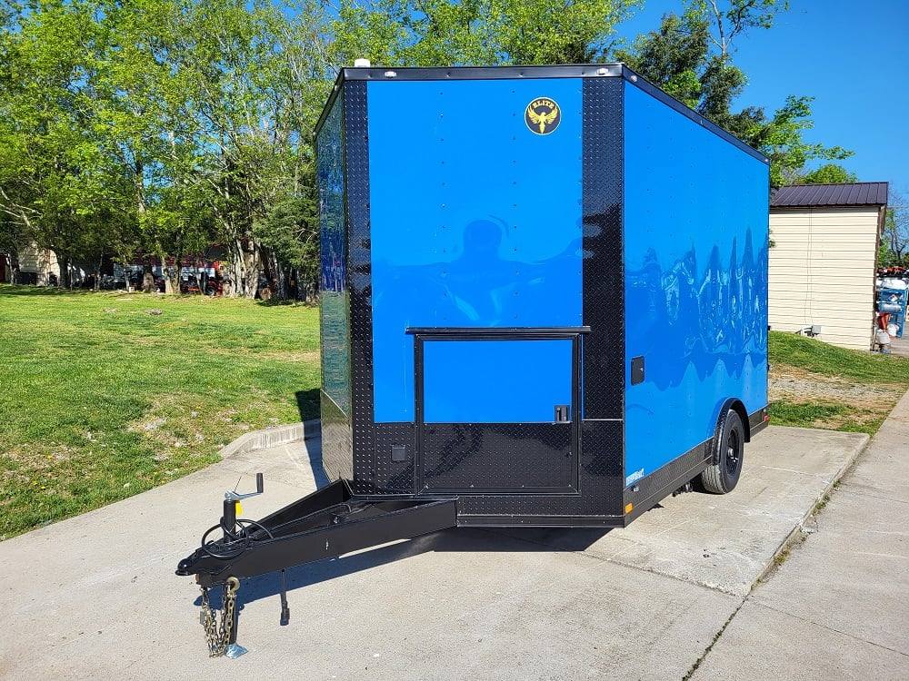 1065-concession-trailer-8.5-x-12-blue-food-event-catering-6.jpg Concession Trailer 8.5' X 12' Blue Food Event Catering