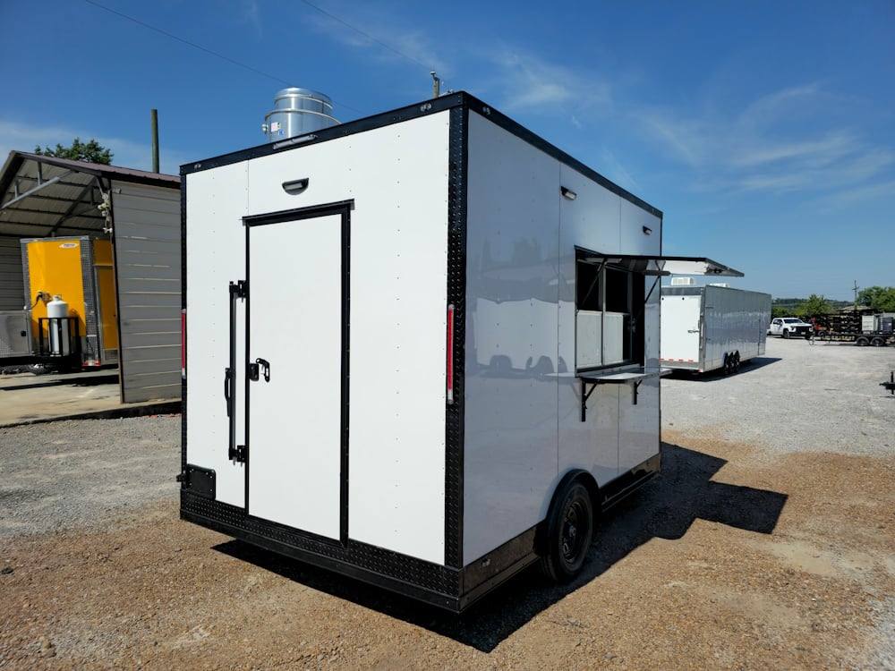 1066-concession-trailer-8.5-x-12-white-w-blackout-food-event-catering-11.jpg Concession Trailer 8.5' X 12' White W Blackout Food Event Catering