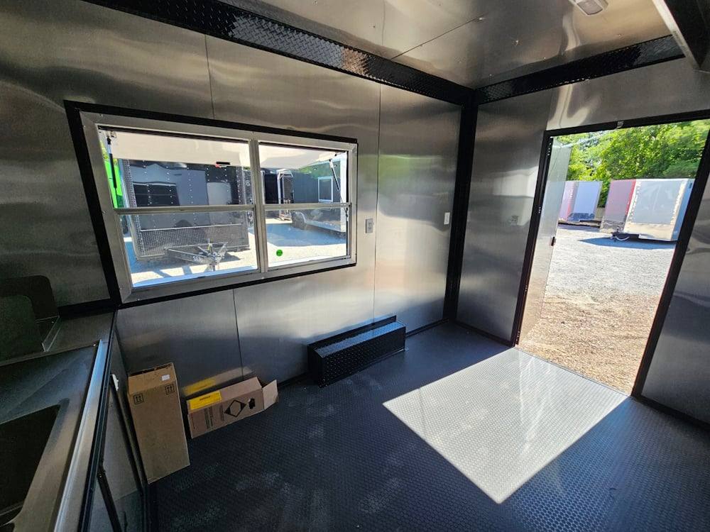 1066-concession-trailer-8.5-x-12-white-w-blackout-food-event-catering-25.jpg Concession Trailer 8.5' X 12' White W Blackout Food Event Catering