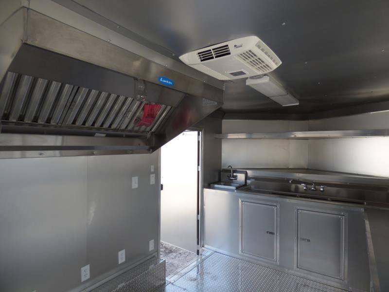 Concession Trailer 8.5' X 14' Red - Food Event Catering