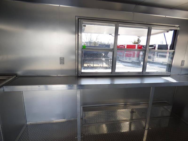 Concession Trailer 8.5' X 14' Red - Food Event Catering