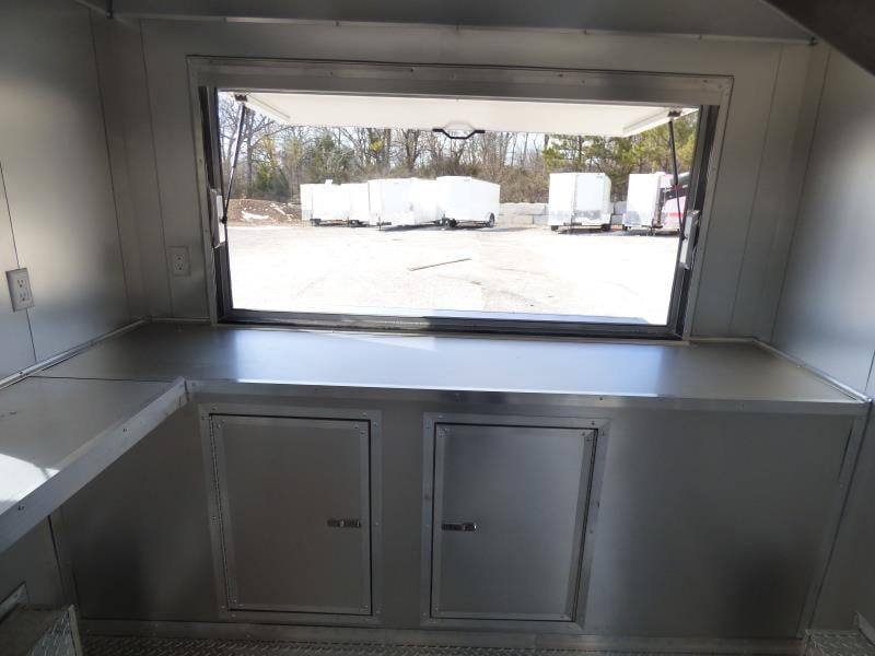 Concession Trailer 8.5' X 14' Red - Food Event Catering