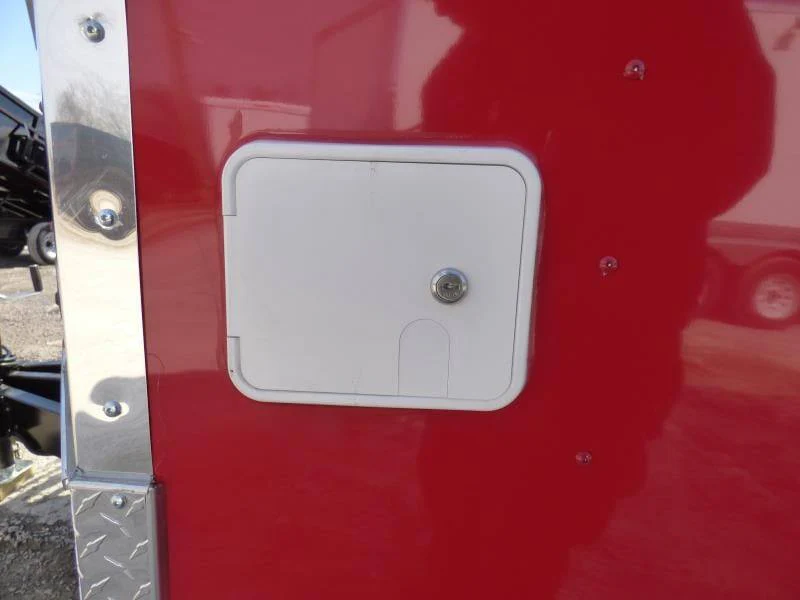 Concession Trailer 8.5' X 14' Red - Food Event Catering