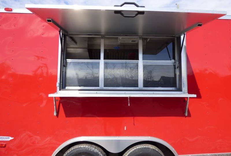 Concession Trailer 8.5' X 14' Red - Food Event Catering