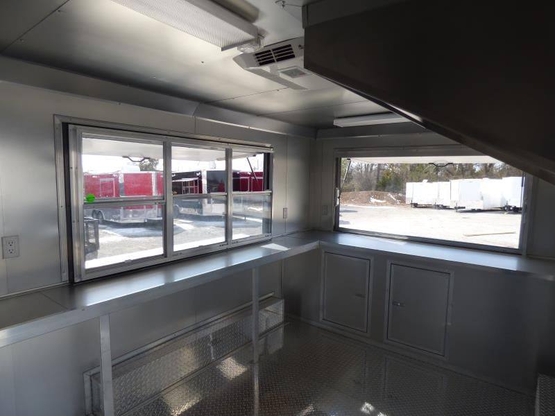 Concession Trailer 8.5' X 14' Red - Food Event Catering