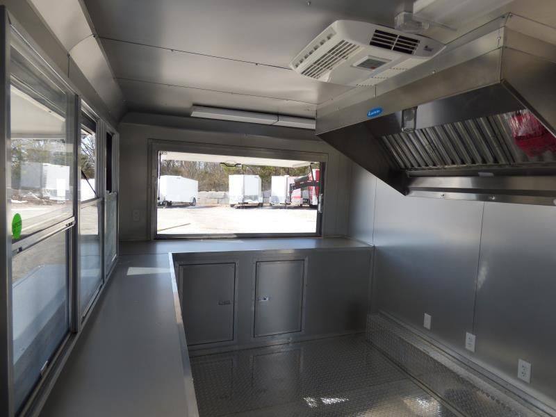 Concession Trailer 8.5' X 14' Red - Food Event Catering